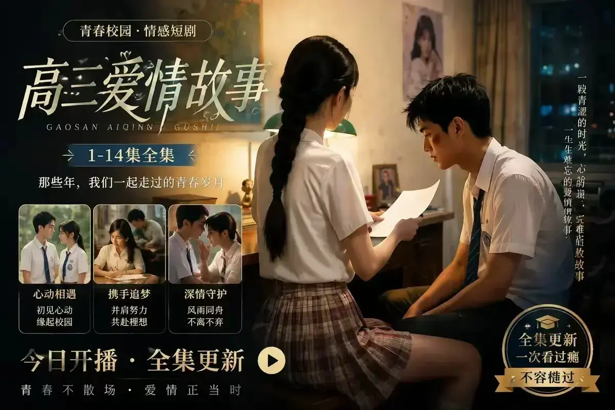 《B中爱情故事》AI短剧未删减完整版-4KHDR高清画质-误会篇全集-百度网盘资源下载