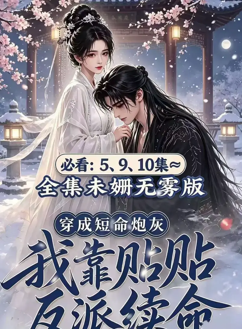 AI漫剧《穿成短命炮灰我靠贴贴反派续命》无删减高清全集免费在线观看